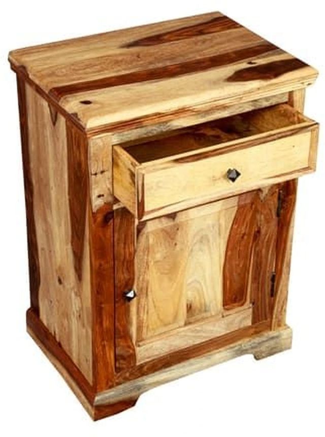 Porter International Designs Tahoe Natural Nightstand-3