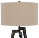 Cal® Lighting & Accessories Tripod Beige/Iron Table Lamp-1