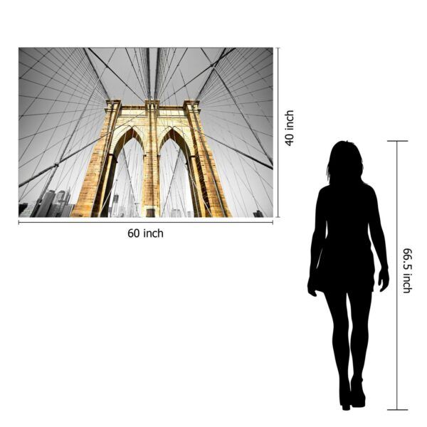 Classy Art Style 40 Floating Tempered Glass with Foil Wall Art-3