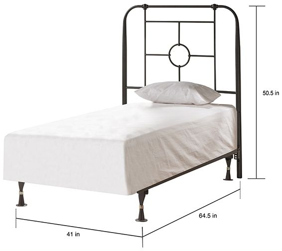 HH2 Home Trenton Black Sparkle Twin Youth Bed-1