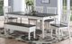 Steve Silver Co. Joanna 7-Piece Dark Oak/Ivory Dining Set-0