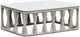 Intercon Alexa White Aluminum/Stone Outdoor Coffee Table-0