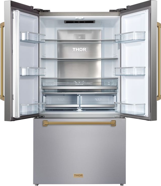 Thor Kitchen® Gordon Ramsay Series 36 in. 20.3 Cu. Ft. Stainless Steel Counter Depth French Door Refrigerator-1