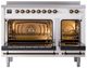 Ilve® Nostalgie II Series 48" White Pro Style Induction Range with Burnished Trim-1