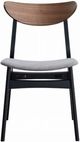 ACME Furniture Rebi 2-Piece Black/Gray Upholstered Dining Side Chair Set-3