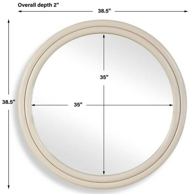 Uttermost® Florian White Round Mirror-2