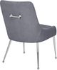 Meridian Furniture Ace Gray/Chrome Velvet Dining Chair-4