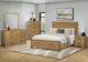 Monarch Specialties Inc. Medium Oak Queen Panel Bed-1