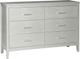 Signature Design by Ashley® Olivet 4-Piece Silver King Upholstered Panel Bed Set-2