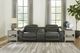 Signature Design by Ashley® Center Line 2-Piece Dark Gray Power Reclining Living Room Set-3