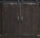 Million Dollar Rustic Midnight Barn Door Dark Brown 60" TV Stand-1