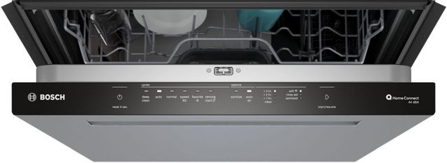 Bosch® 500 Series 24'' Anti Fingerprint Stainless Steel Top Control Built In Dishwasher-5