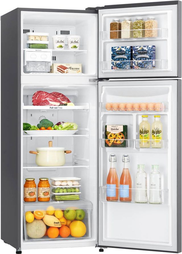 LG 24" 11.1 Cu. Ft. Stainless Steel Top Freezer Refrigerator-2