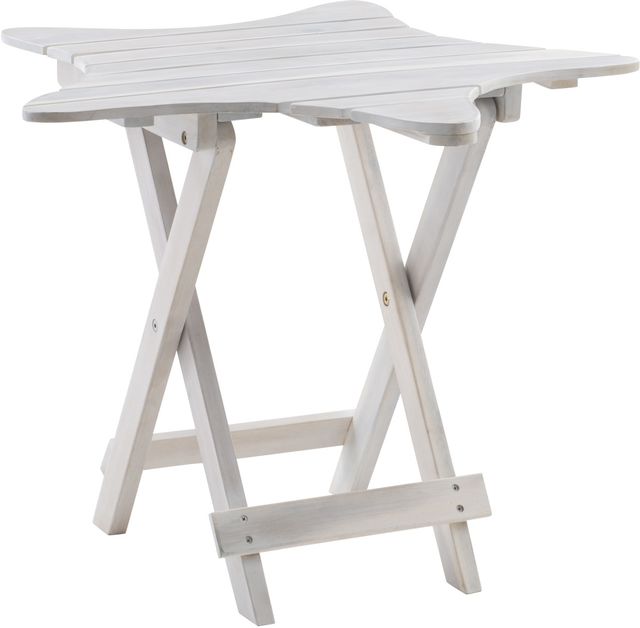 Powell® Stanbury White Folding Table-2