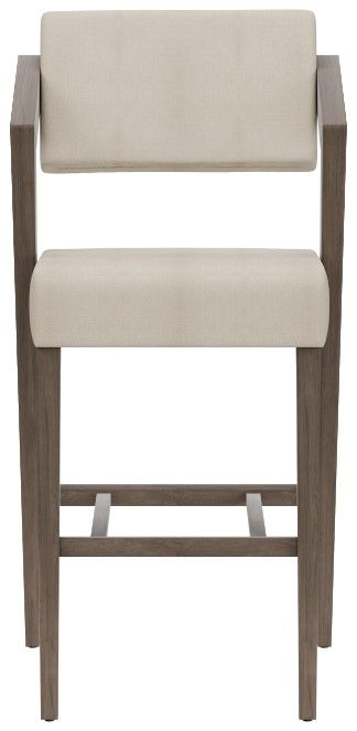 HH2 Home Snyder Aged Gray/Light Beige Bar Stool-1
