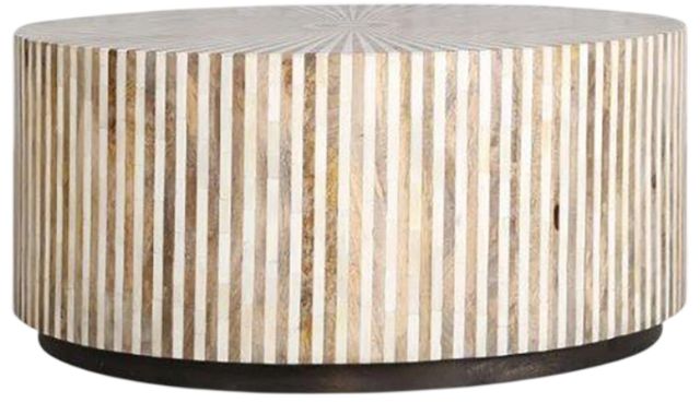 Parker House® Crossings Downtown Amber Bone Inlay Cocktail Table-3