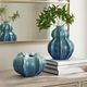 Uttermost® Stratum 2-Piece Ocean Wave Blue/Green Indoor-Outdoor Vase Set-1