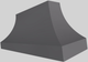 Vent-A-Hood® Designer Series 66" Gunsmoke Wall Mounted Range Hood-4