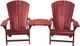 C.R. Plastics Burgundy Arm Table-2
