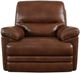 Flexsteel® David Pecan Power Glider Recliner with Power Headrest and Lumbar-1