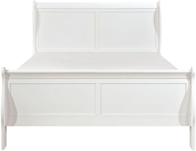 Homelegance® Mayville White California King Sleigh Bed-2