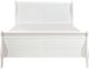 Homelegance® Mayville White California King Sleigh Bed-2