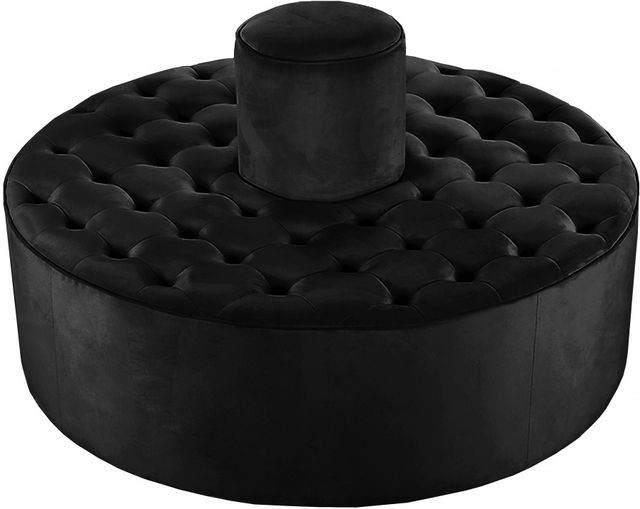 Meridian Furniture Banquet Black Velvet Roundabout-0