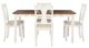 Powell® Willow 5-Piece Beige/Brown/Vanilla White Dining Set-3