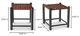 Moe's Home Collection Selby Burgundy Stool-1