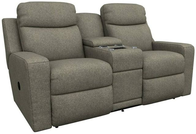 La-Z-Boy® Emmons Granite Manual Reclining Loveseat with Console-0