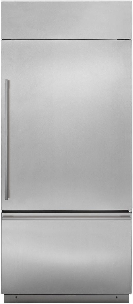 Monogram® 21.3 Cu. Ft. Stainless Steel Built In Counter Depth Bottom Freezer Refrigerator-1