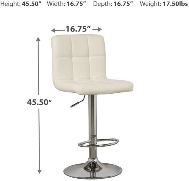 Signature Design by Ashley® Bellatier Bone Swivel Bar Stool-1