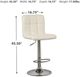 Signature Design by Ashley® Bellatier Bone Swivel Bar Stool-1