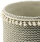 A & B Home 2-Piece Sage Green Basket Planters with Tassels-1