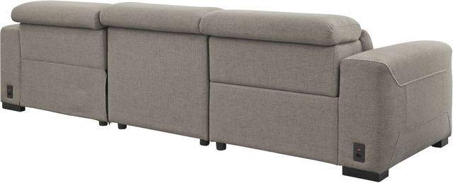 Signature Design by Ashley® Mabton 3-Piece Gray Power Reclining Right-Arm Facing Sectional and Chaise-1