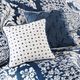 Olliix by Madison Park Indigo Queen Vienna 7 Piece Cotton Printed Comforter Set-2