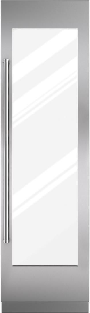 Sub-Zero® 24" Stainless Steel Right Hinge Column Refrigerator Glass Door Panel Kit with Pro Handle-0