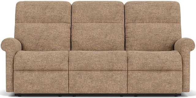 Flexsteel® Davis Pewter Manual Reclining Sofa-1
