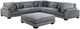 Homelegance® Traverse 6-Piece Gray Modular Sectional with Ottoman-0