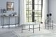 ACME Furniture Brantley Glass Top Side Table with Sandy Gray Base-3