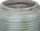 A & B Home Distressed Green Ridged Round Cement Planter-1