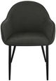 Coaster® Emma 2-Piece Black/Charcoal Upholstered Dining Arm Chair Set-1
