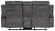 Homelegance® Muncie Brownish Gray Double Manual Reclining Loveseat with Center Console-3