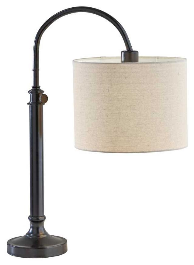 Adesso® Barton Antique Bronze Task Table Lamp-0