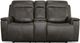 Flexsteel® Odell Grey Power Reclining Loveseat with Console and Power Headrests and Lumbar-1
