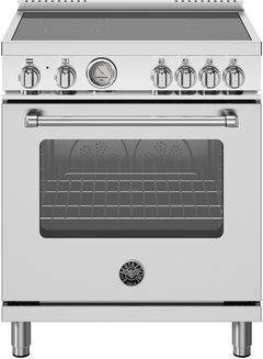 Bertazzoni Master Series 30" Fingerprint Resistant Stainless Steel Pro Style Induction Range