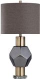 Harp & Finial® Chelsea Charcoal/Gold/Gray Table Lamp-0
