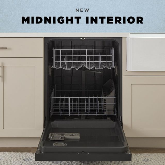 Amana® 24" Stainless Steel Front Control Built In Dishwasher with Midnight Interior-9
