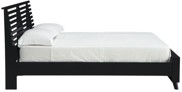 Signature Design by Ashley® Danziar Black Full Slat Panel Bed-3
