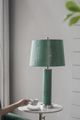 A & B Home Green Leather Lamp-3